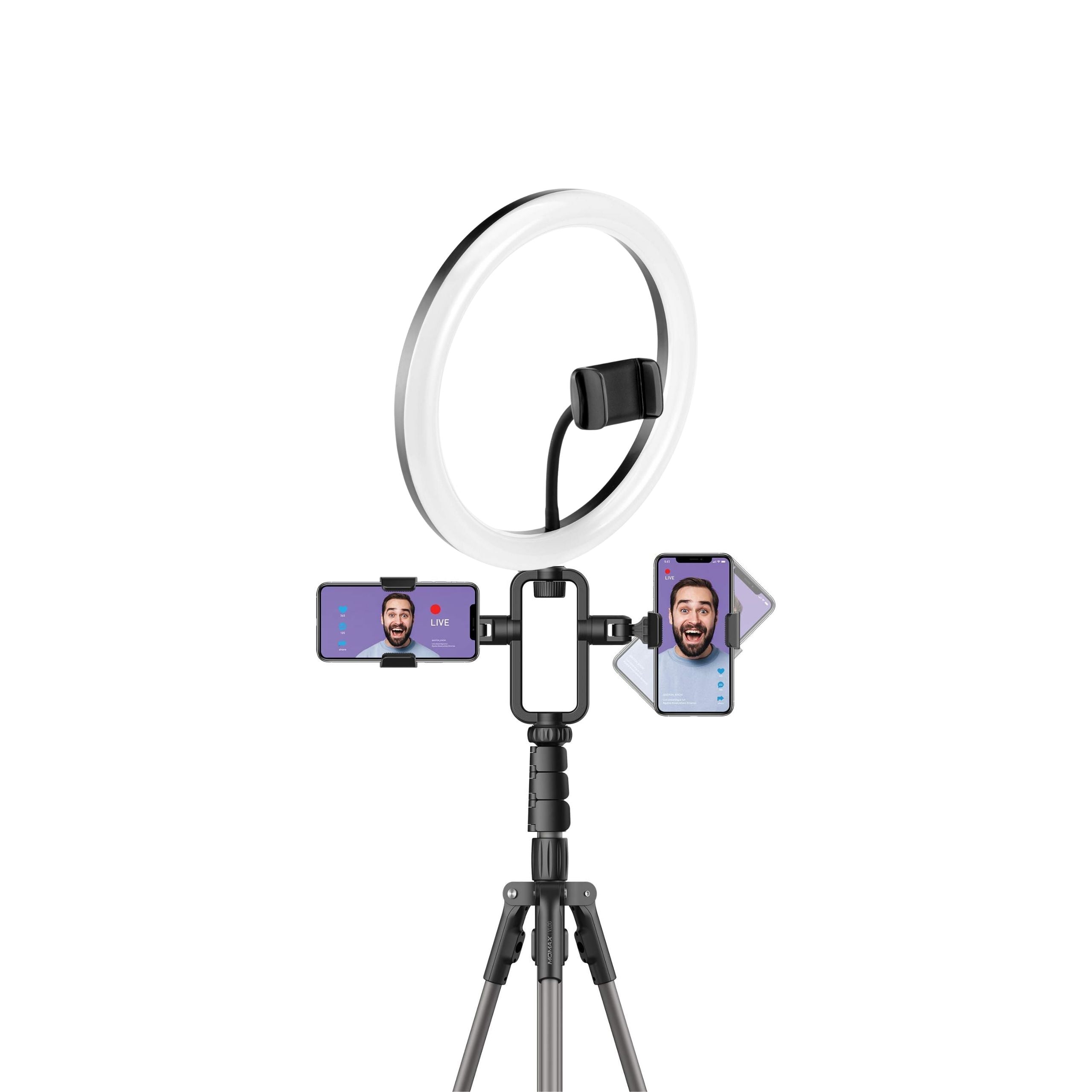 Momax V.log Livestream Ring Light 12 + Stand